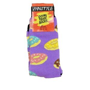 JYinstyle Mens Shoe Size 8-13 Oooh Yeah Donut Novelty Crew Socks